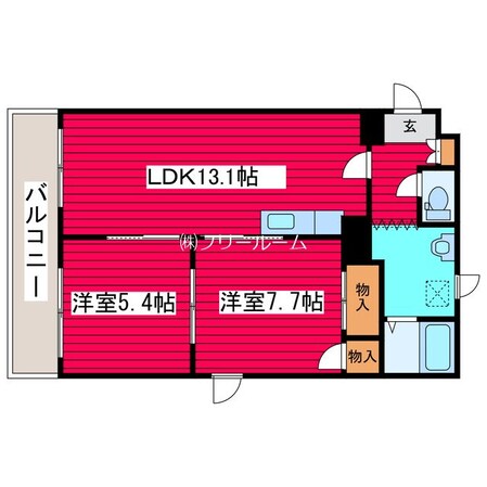 シティアドレ月寒公園の物件間取画像